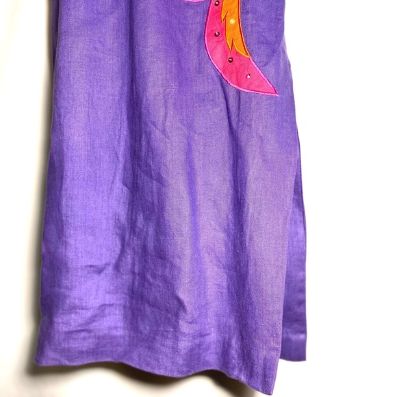 Designer’s Linen Fashion Dress Elizabeth James Linen Dress Bouliabasse DEBORAH - Picture 4 of 15